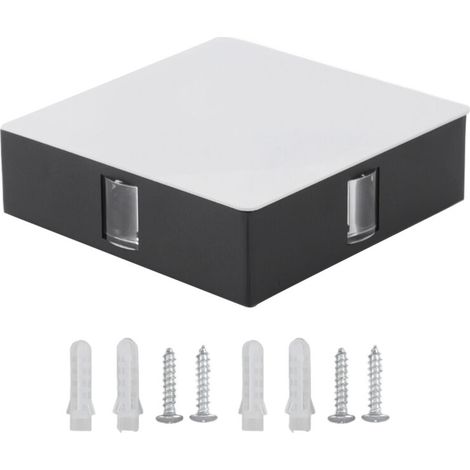 Aluminum LED Wall Light 12W Indoor LED Wall Sconce All Sides AC 85‑265V for Bedside Living Room Corridor KTV Dining Aisle White Shell (1/5)