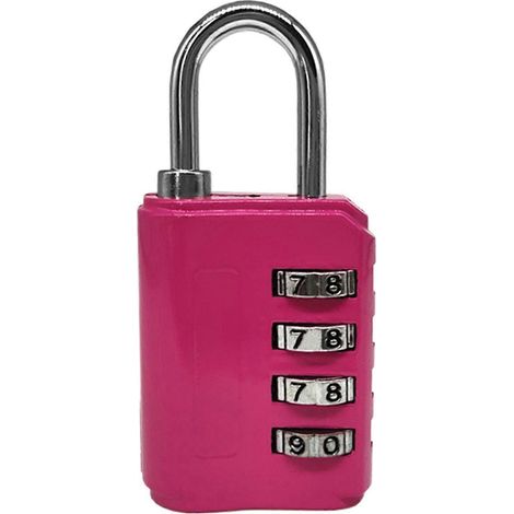 Cadenas à combinaison à 4 chiffres, étanche, en alliage de zinc, couleurs vives, pour bagages, sacs à dos, valises (1/5)