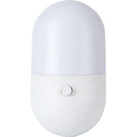 Juego de 2 luces nocturnas LED, luz nocturna automática con 5 niveles de brillo y sensor crepuscular, lista para usar de inmediato, adecuada para la habitación del bebé, cocina, pasillo, escalera, sal (1/4)
