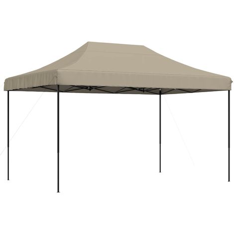 Tente de fête Taupe 292 x 440 x 315 cm Tissu Oxford vidaXL