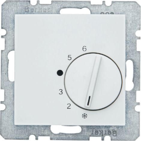 Berker Régulateur de température blanc compact 250V 10A