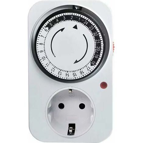 Prise Programmable Mécanique - 230 V 50 Hz 16 A - Pour Appareils Électriques Domestiques - 1 Pièce (1/3)