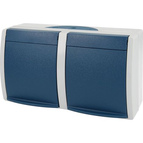 Prise SCHUKO® avec sécurité enfants et clapets double horizontal ocean®