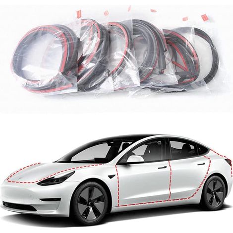 Tesla Model 3 Türdichtungssatz, Gummistreifen, 8er-Pack (1/5)