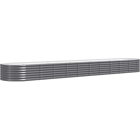 Maison Exclusive - Hochbeet Verzinkter Stahl 440x80x36 cm Anthraz (1/5)