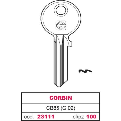 Silca CHIAVE ASC CB85 (G.VAC 4) CORBIN 20.00 pz