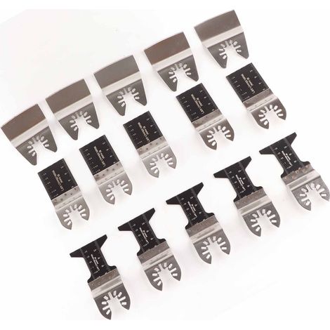 Kit de 5 lames de scie oscillantes universelles bimétalliques incurvées de 34 mm et 45 mm (1/5)