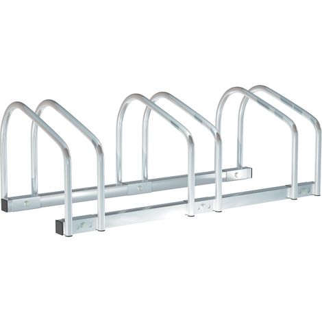 Râtelier porte-vélos 3 places acier, garage vélo