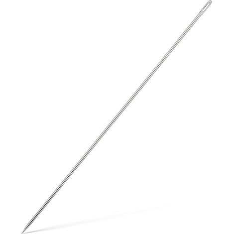 Aiguilles à Coudre en Acier Inoxydable,30,5 cm de Long Aiguilles à Coudre à Grand chas 3 mm d'épaisseur pour la Maison la Tapisserie en Cuir la Broderie la Moquette Le Bricolage (1/5)