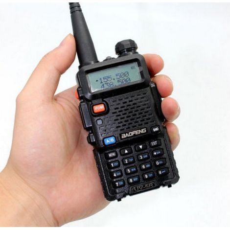 BAOFENG UV-5R RICETRASMITTENTE 5W VHF/UHF DUAL BAND RADIO 136-174 400-520 MHz (1/4)