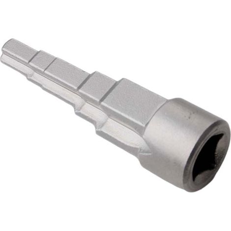 Clé de montage étagée avec douille carrée 1/2" 5 tailles pour sanitaires et radiateurs (1/5)