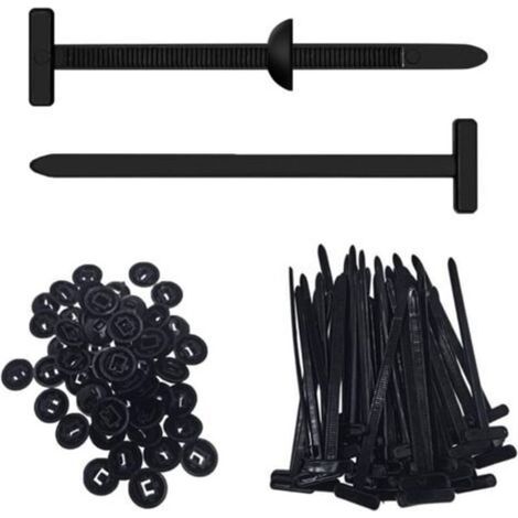 200 Pièces Attache Cable, Réutilisable Universelle Collier de Serrage Plastique, Autobloquantes et Robustes, Convient pour l'automobile, le Bricolage, l'atelier et l'électroménager (1/5)