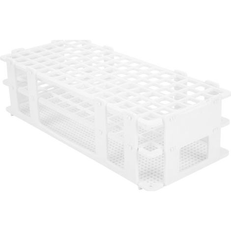 Support de tubes à essai en plastique 5 pièces, 90 trous pour tubes de 13mm, rangement laboratoire (1/5)