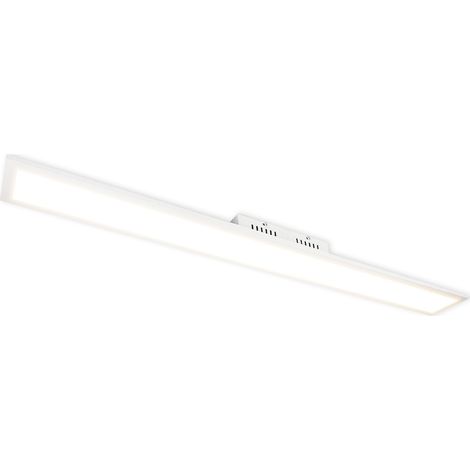 GBLY LED Deckenleuchte Dimmbar Panel Deckenlampe 120x15 cm mit Fernbedienung 42W Deckenpanel Wohnzimmerlampe 3360lm Modern Nachtlicht Schlafzimmerlampe Weiß Büroleuchte für Büro Küche flur (1/5)