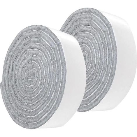 Feutrine Autocollante - - 2 cm x 100 cm - Gris clair - Patins pour Meubles (1/4)