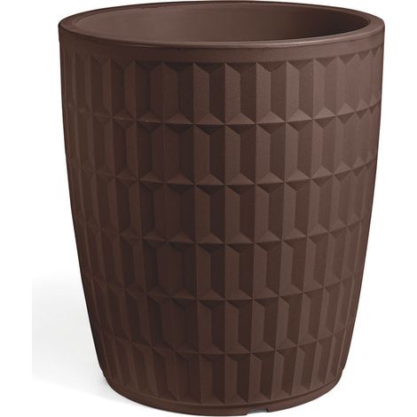 VASO ROTONDO TYLE 50CM BRONZO