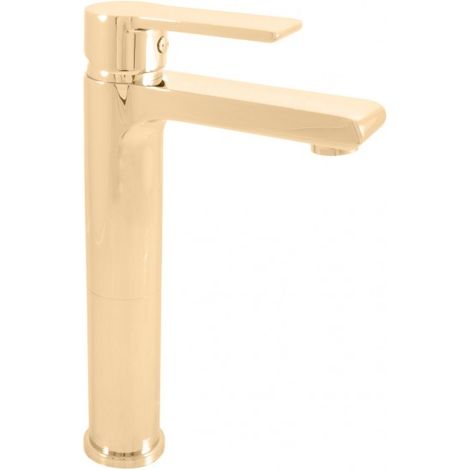 Mitigeur lavabo haut COLORADO en laiton doré H. 26 cm (1/2)