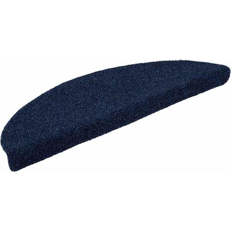 Maison Exclusive - Tapis d'escalier autocollants 10 pièces 56 x 17 x 3 cm Bleu marine Demi-rond (1/5)