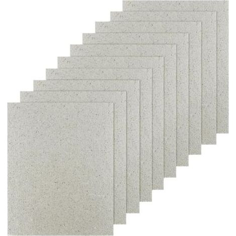 Kit de 10 plaques de mica pour four micro-ondes – 12 × 15 cm – plaque protectrice d’onde guidée – compatible avec fours micro-ondes, sèche-cheveux et grils – dimensions personnalisables (1/5)