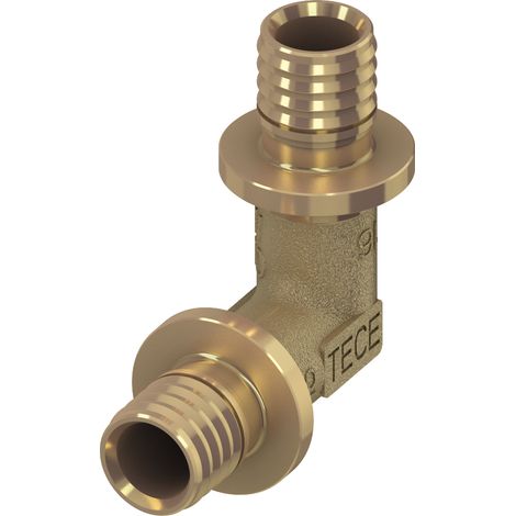 Acoplamiento acodado TECEflex, 90 grados, latón estándar, 767016 (1/2)