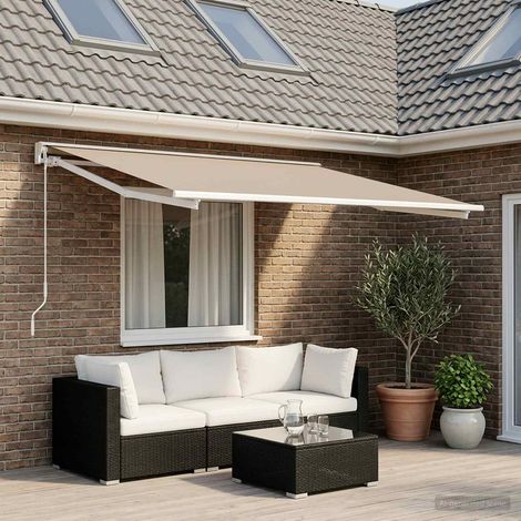Teenpull – Markisenersatzstoff Beige 350 x 250 cm Polyester (1/5)