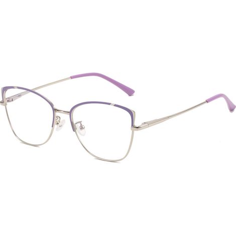 1 paire lunettes œil-de-chat, anti-lumière bleue, polycarbonate et métal, style européen américain, pour ordinateur et écran (1/5)