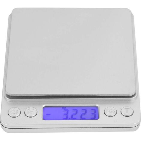Balance de cuisine numérique ING, en acier inoxydable, haute précision, 500 g/0,1 g, avec écran LCD, idéale pour peser les aliments et les fruits. Un outil indispensable pour la cuisine à la maison.-A (1/5)
