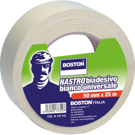 1PZ NASTRO BIADESIVO BOSTON PER L'APPLICAZIONE DI MOQUETTE ML 25X50 MM