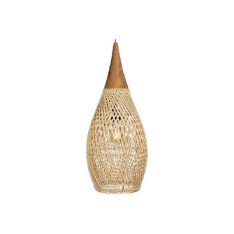 Suspension, Design en Osier Élégant, Polyvalente pour Divers Espaces, 35x70cm, Pas d'ampoule (1/2)