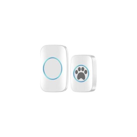 Campana de entrenamiento inalámbrica para mascotas, 60 tonos, 5 niveles de volumen, resistente al agua IP44, para perros y gatos, uso interior y exterior, entrenamiento fácil - Crezuo
