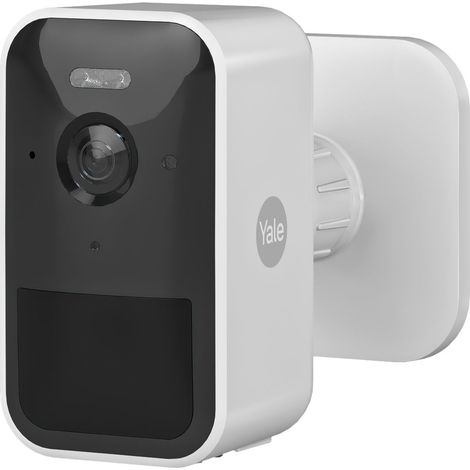 YALE Telecamera smart da esterni SV-OC-1A-W Bianca, Visualizzazione live Full HD, Audio bidirezionale, Visione notturna, Faretto a Led, gestione tramite App YALE Home (1/2)