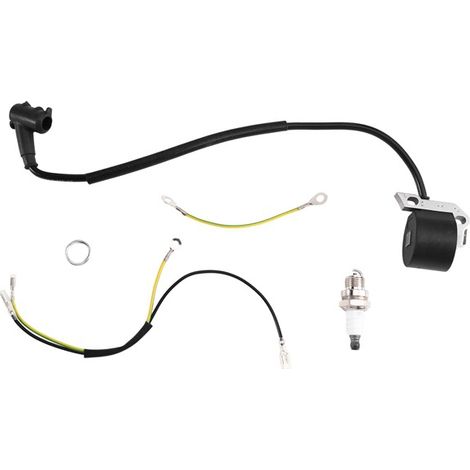 1 set of colors: see photo. Materials: ABS + metal high-voltage coil, ignition module, chainsaw. (1/5)