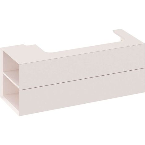 Ravak Lite - Waschtischunterschrank 120x45x43 cm, 2 Schubladen, Alabaster Pink X000001884 (1/4)