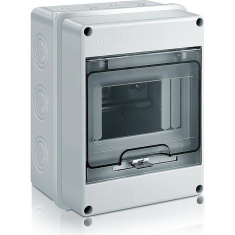 Coffret électrique étanche extérieur IP65 – Boîtier de distribution en saillie – Résine ABS pour installation sécurisée – 160 x 120 x 93 mm (1/4)