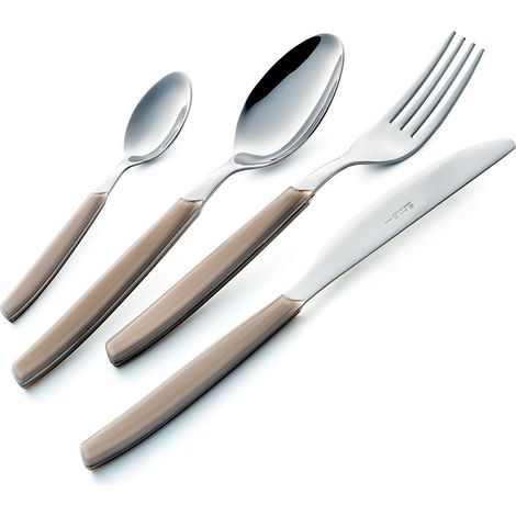 Servizio Set di Posate 24 pezzi in Acciaio Inox Eme Cromo Grigio 432 (1/3)