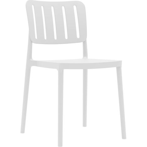 Sedia Rebecca Mobili Bajra 82x42x53 Polipropilene Bianco Moderno (1/5)