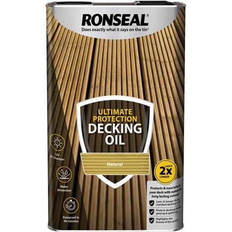 Ronseal Ultimate Protection Decking Oil Natural 5 litre