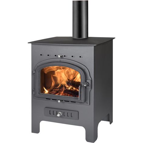 FICKSTOCK ESTUFA THECA 400 OSLO PI. NEGRO S/VERTICAL 110 6500400 (1/3)