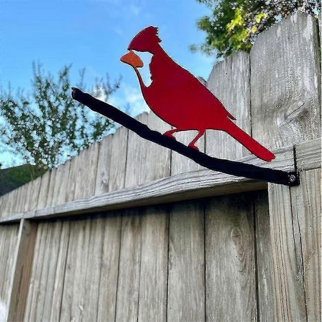 Specht-Vogeldekoration, handgefertigter dekorativer Metallvogel für den Außenbereich, Metallgartenkunst, kompatibel mit Rasendekoration, Gartendekorationen für den Außenbereich (1/2)