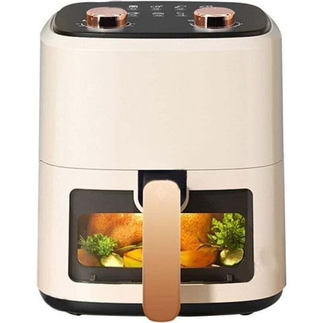 Friteuse à air Visual entièrement automatique multifonctionnelle sans fumée grande capacité (norme européenne 220V) visual 5,5L (1/4)