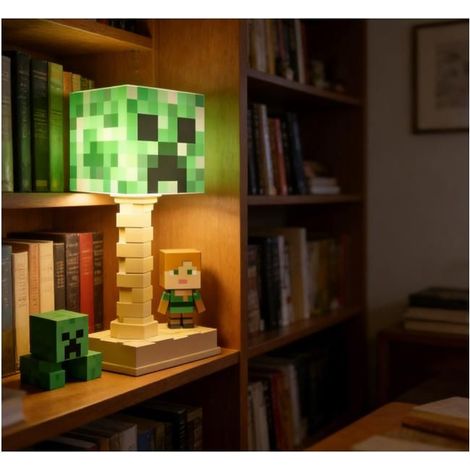 KLVGTIFS PU - Veilleuse - Lampe décorative en forme de bloc - Lampe d'ambiance pour chevet enfant - Rechargeable par USB - Numéro porte-bonheur (1/5)