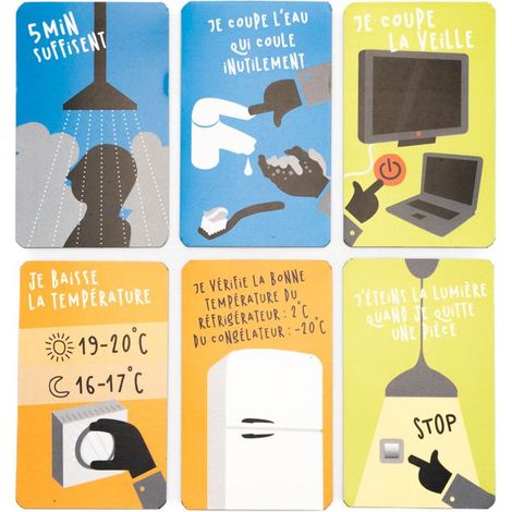 Lot de 6 magnets Eco gestes (1/5)