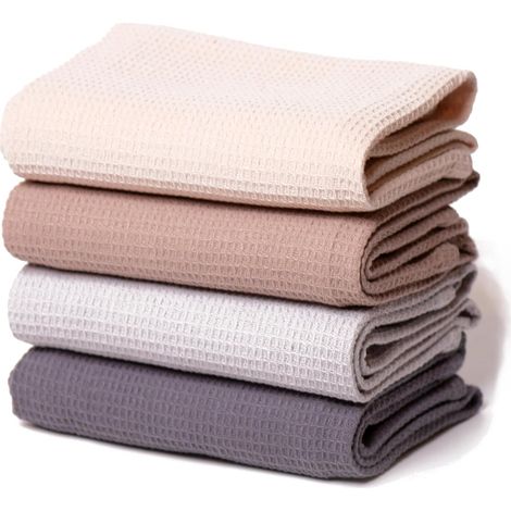 Geschirrtücher 30 x 30 cm – super saugfähig – farbig – waschbar – für die Küche
