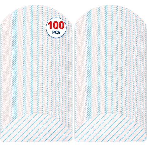 FOREHILL (100 unidades) Almohadillas de limpieza desechables N10 para aspiradoras ECOVACS DEEBOT OZMO N10/ N10 Plus/ T8/ T8+/ T8 AIVI/ T9/ T9 MAX (1/5)