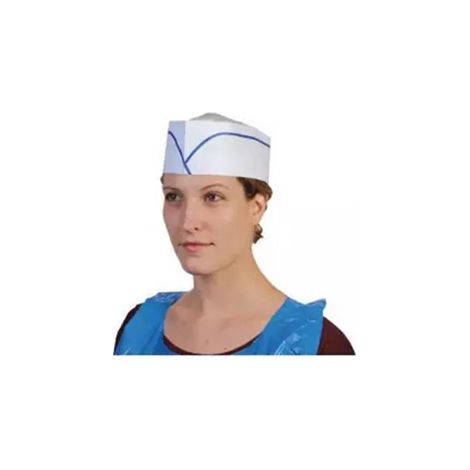 Calot avec lisere bleu boite de 100