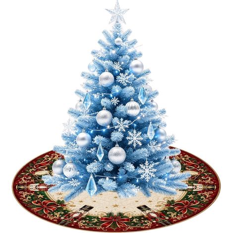Falda para árbol de Navidad - Decoraciones de temporada para interiores de 35 pulgadas (1/5)
