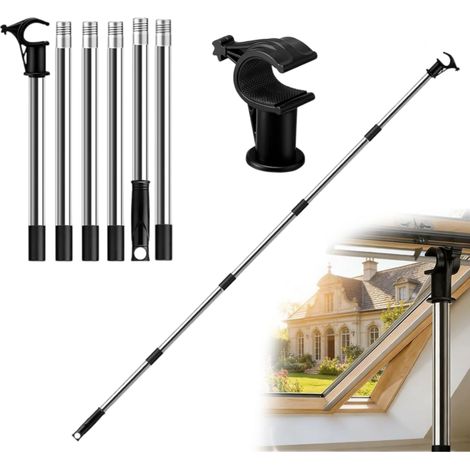 2.4m Canne Telescopique pour Stores et Fenêtres De Toit,Perche Telescopique ConçU pour Contrôler Les Lucarnes,Perche Pour Fenêtres De Toit et Stores (1/5)