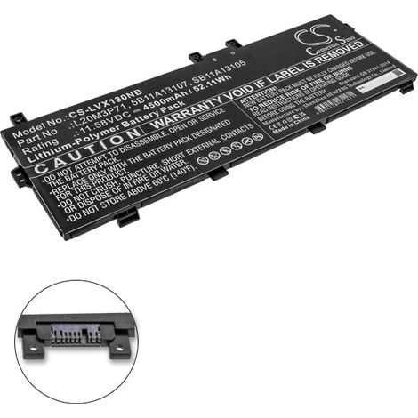NX - Batterie ordinateur portable compatible Lenovo 11.58V 4500mAh - 5B11A13107 (1/4)
