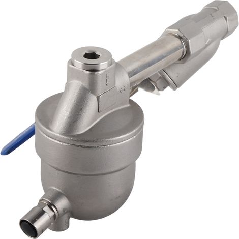 Purgeur automatique d'air compresseur, vanne de drainage pneumatique sans consommation, acier inoxydable pour réservoir à gaz, modèle YA S6 avec filtre intégré (1/5)