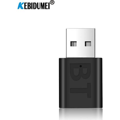 Kit mains libres Bluetooth 5.0 USB pour voiture, musique sans fil stéréo, adaptateur récepteur audio jack 3,5 mm pour autoradio, lecteur MP3 et PC. (1/4)